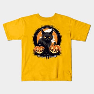 Spooky Cat Kids T-Shirt